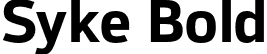 Syke Bold font | Syke-Bold.otf