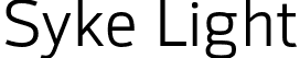 Syke Light font | Syke-Light.otf