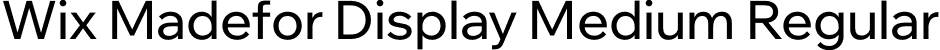 Wix Madefor Display Medium Regular font | WixMadeforDisplay-Medium.otf
