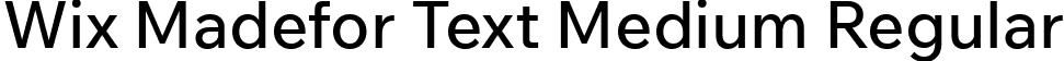Wix Madefor Text Medium Regular font | WixMadeforText-Medium.ttf