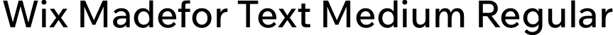 Wix Madefor Text Medium Regular font | WixMadeforText-Medium.otf