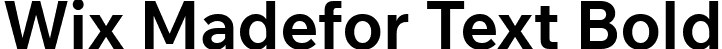Wix Madefor Text Bold font | WixMadeforText-Bold.ttf