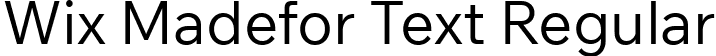 Wix Madefor Text Regular font | WixMadeforText-Regular.ttf