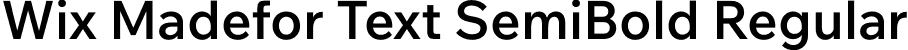 Wix Madefor Text SemiBold Regular font | WixMadeforText-SemiBold.otf
