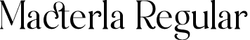 Macterla Regular font | Macterla.otf