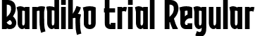 Bandiko trial Regular font | Bandikotrial.otf