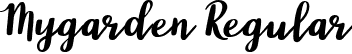 Mygarden Regular font | Mygarden.ttf