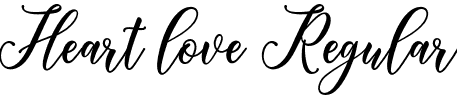 Heart love Regular font | Heart love.otf