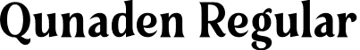 Qunaden Regular font | Qunaden.otf