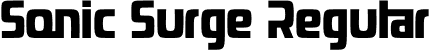 Sonic Surge Regular font | sonicsurge-nreqv.otf