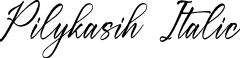 Pilykasih Italic font | Pilykasih-Italic.otf