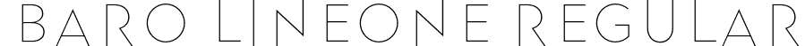 Baro LineOne Regular font | Baro-LineOne.otf