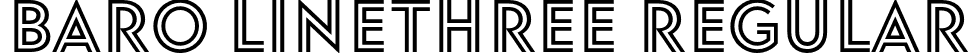 Baro LineThree Regular font | Baro-LineThree.otf