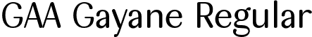 GAA Gayane Regular font | GAA_Gayane_Reg.otf