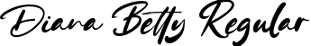 Diana Betty Regular font | diana-betty-personal-use-only.otf