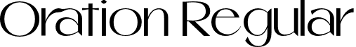 Oration Regular font | oration.otf