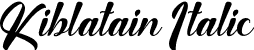 Kiblatain Italic font | Kiblatain-Italic.otf