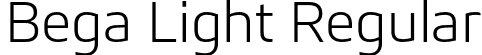 Bega Light Regular font | Bega-Light.otf