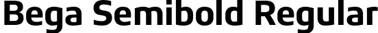 Bega Semibold Regular font | Bega-Semibold.otf