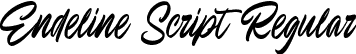 Endeline Script Regular font | endelinescript-pkwrr.ttf