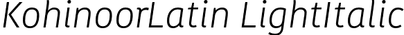 KohinoorLatin LightItalic font | KohinoorLatin-LightItalic.otf