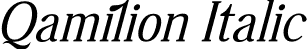 Qamilion Italic font | Qamilion-Italic.otf