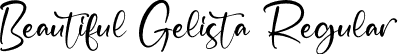 Beautiful Gelista Regular font | Beautiful-Gelista.otf