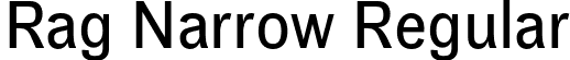 Rag Narrow Regular font | Rag-NarrowRegular.otf