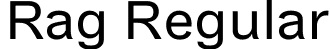 Rag Regular font | Rag-Regular.otf