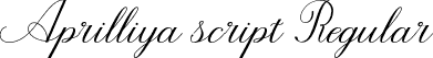 Aprilliya script Regular font | Aprilliya-Script.otf