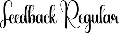 Feedback Regular font | Feedback.otf