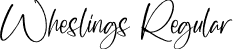 Wheslings Regular font | Wheslings.otf