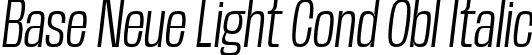 Base Neue Light Cond Obl Italic font | BaseNeueTrial-CondLightObliq-BF63d645e34cca8.ttf