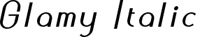 Glamy Italic font | Glamy-Italic.ttf