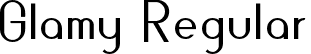 Glamy Regular font | Glamy-Regular.ttf