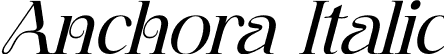 Anchora Italic font | Anchora-Italic.otf