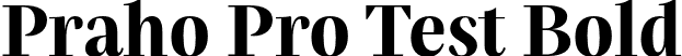 Praho Pro Test Bold font | PrahoProTest-Bold.otf