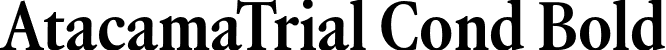 AtacamaTrial Cond Bold font | AtacamaTrial-CondensedBold.otf