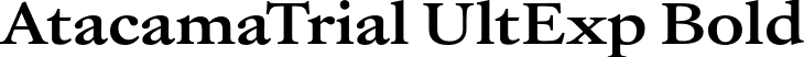 AtacamaTrial UltExp Bold font | AtacamaTrial-UltExpBold.otf