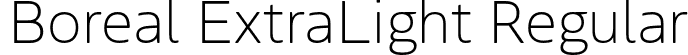 Boreal ExtraLight Regular font | boreal-extralight-TRIAL.otf