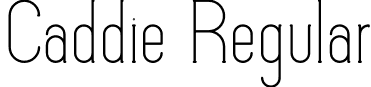 Caddie Regular font | Caddie.otf