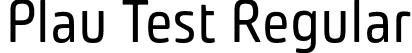 Plau Test Regular font | PlauTest-Regular.otf