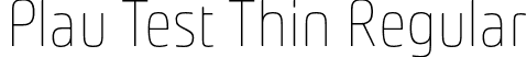 Plau Test Thin Regular font | PlauTest-Thin.otf