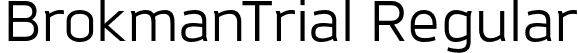 BrokmanTrial Regular font | BrokmanTrial-Regular.otf