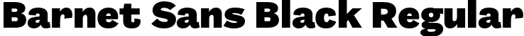 Barnet Sans Black Regular font | BarnetSans-Black.otf