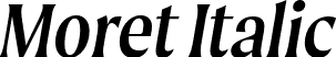 Moret Italic font | Moret-RegularOblique.otf