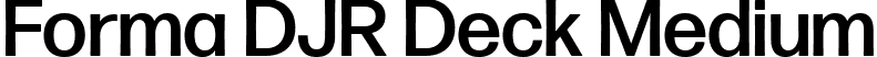 Forma DJR Deck Medium font | FormaDJRDeck-Medium-Testing.ttf