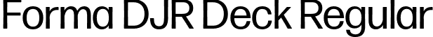 Forma DJR Deck Regular font | FormaDJRDeck-Regular-Testing.otf
