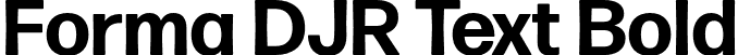 Forma DJR Text Bold font | FormaDJRText-Bold-Testing.otf