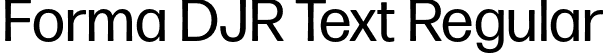 Forma DJR Text Regular font | FormaDJRText-Regular-Testing.otf